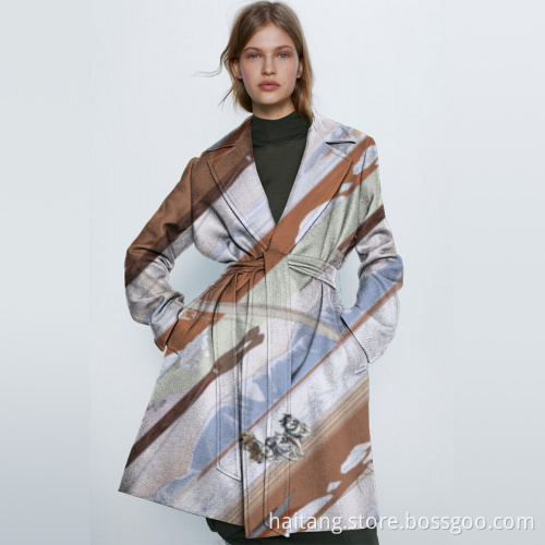 Richly Woven Fabric Digital Printing Fabric Retro Bright